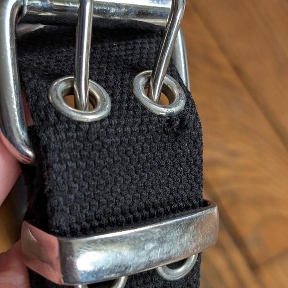 Y2k Vintage Canvas Grommet Punk Alt Emo Belt - Picture 4 of 4